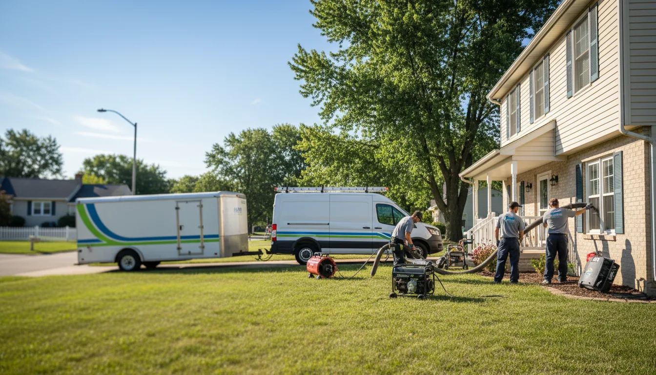 Flooded Basement Restoration And Cleanup With Repair in Howe, IN near me